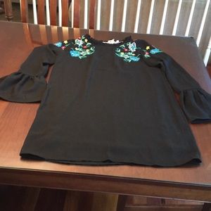 NWT Philosophy Black Embroidered Dress